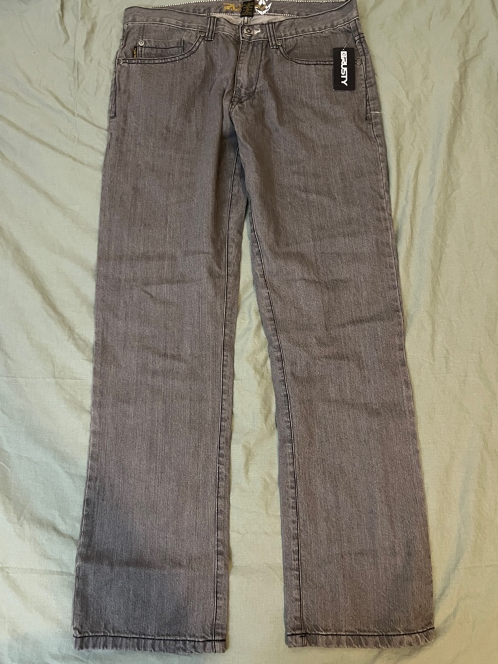 Rusty Charcoal Cotton Jeans